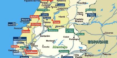 Portugal travel guide map - Portugal travel map (Southern Europe - Europe)