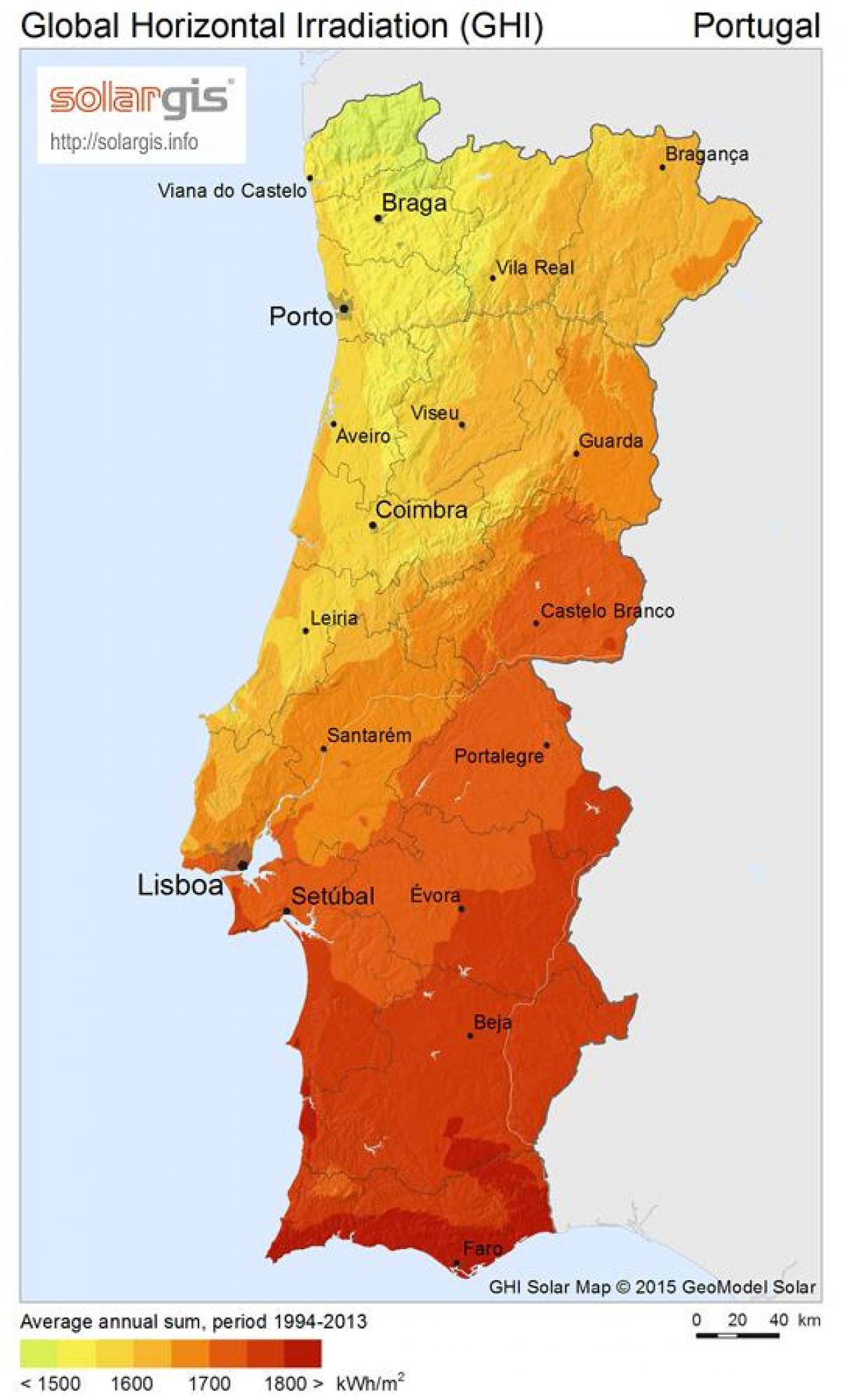 Portugal weather map Weather map Portugal (Southern Europe Europe)