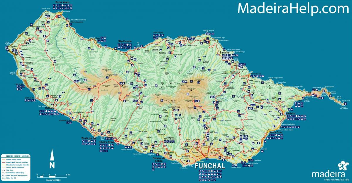 map of Portugal Madeira
