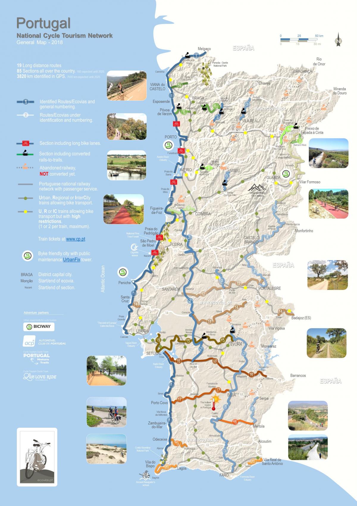 map of Portugal cycling