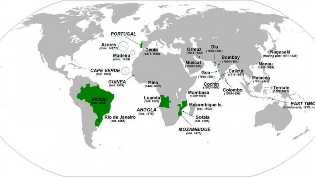map of Portuguese empire