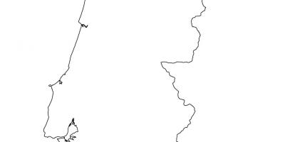 Outline map of Portugal